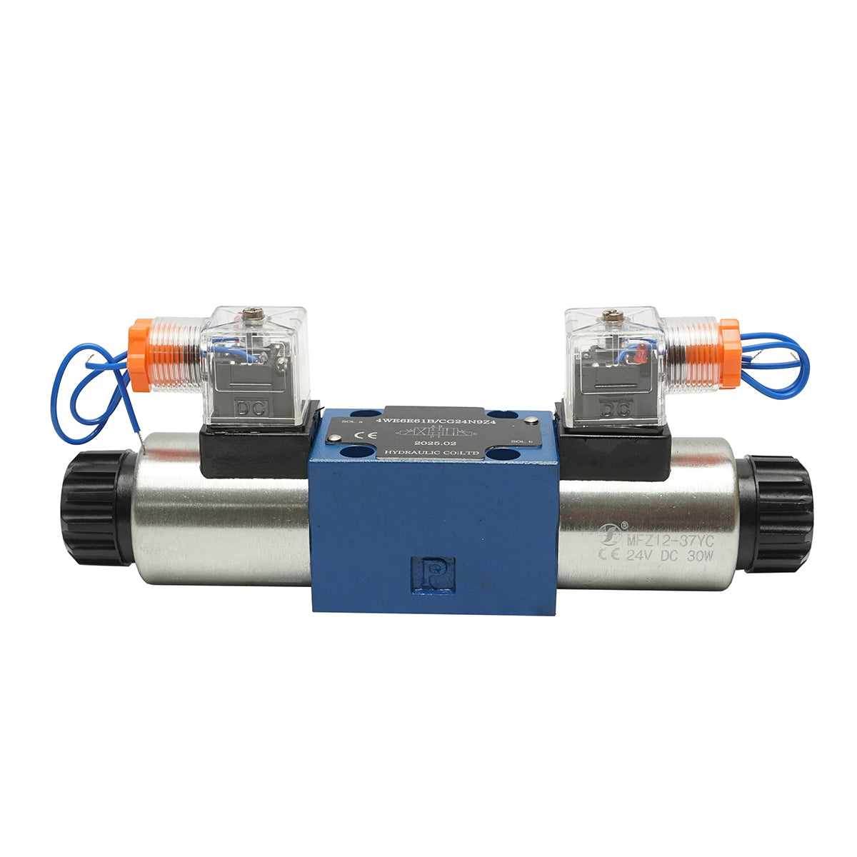 Directional solenoid valve 24VDC 25W for 6 ways flow control hydraulic installations HDQX126J 4WE6J61B CG12N9Z4